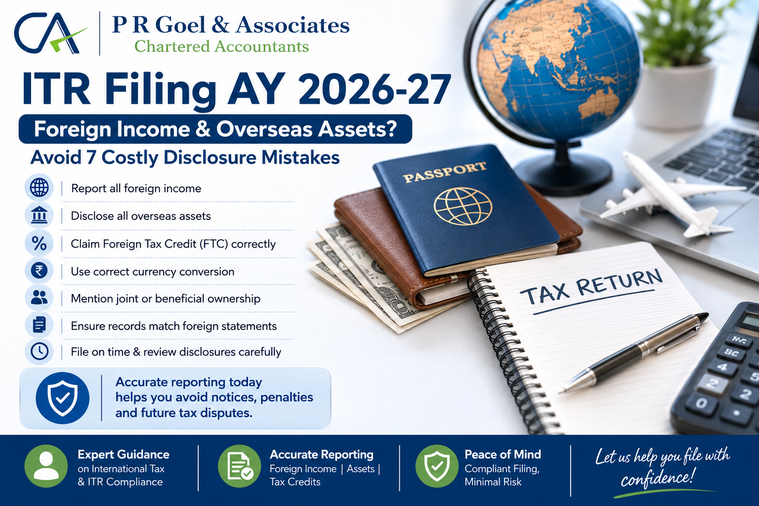 ITR Filing AY 2026-27: Foreign Income & Overseas Assets – 7 Costly Disclosure Mistakes Every Taxpayer Should Avoid